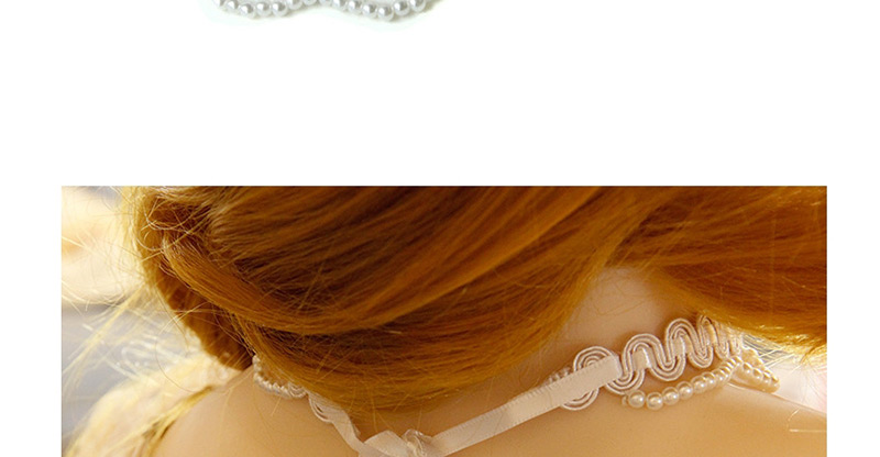 Fashion White Beaded Lace Double Layer Necklace,Festival & Party Supplies