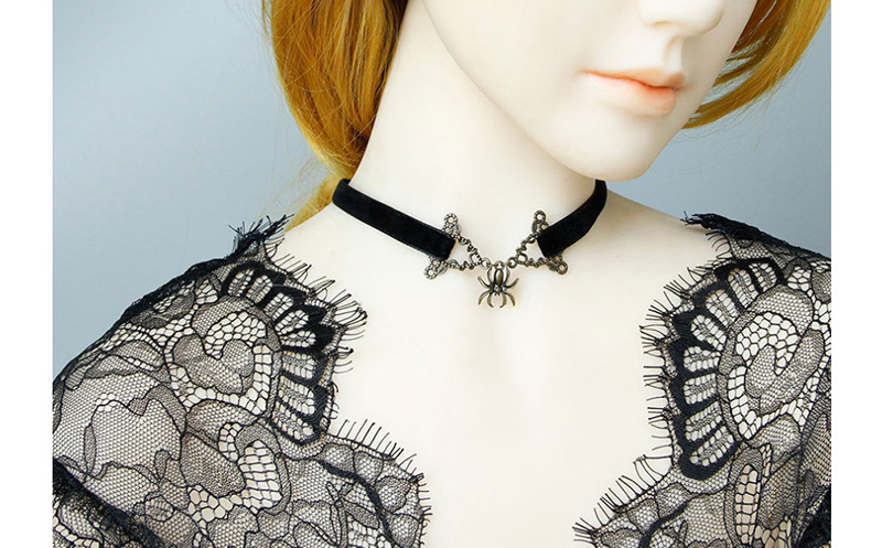 Fashion Black Spider Necklace,Festival & Party Supplies