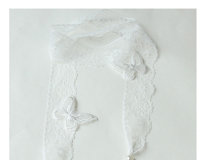Fashion White Butterfly Lace Necklace,Festival & Party Supplies