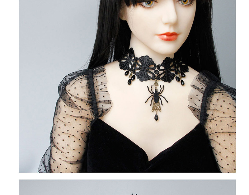 Fashion Black Spider Lace Necklace,Festival & Party Supplies