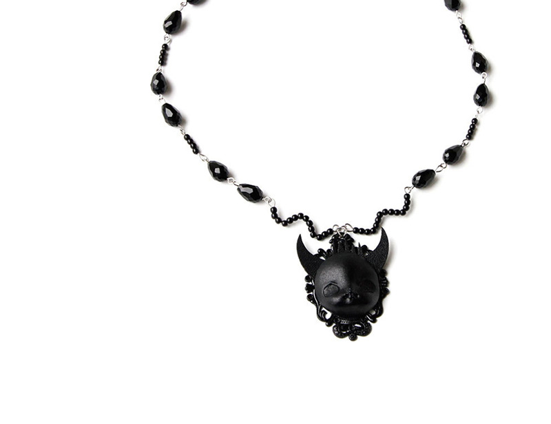 Fashion Black Death Necklace,Festival & Party Supplies