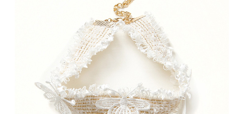 Fashion White Lace Butterfly Necklace,Festival & Party Supplies