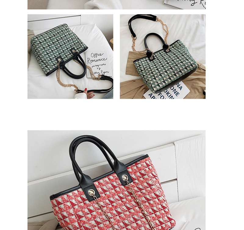 Fashion Red Woolen Shoulder Bag,Handbags