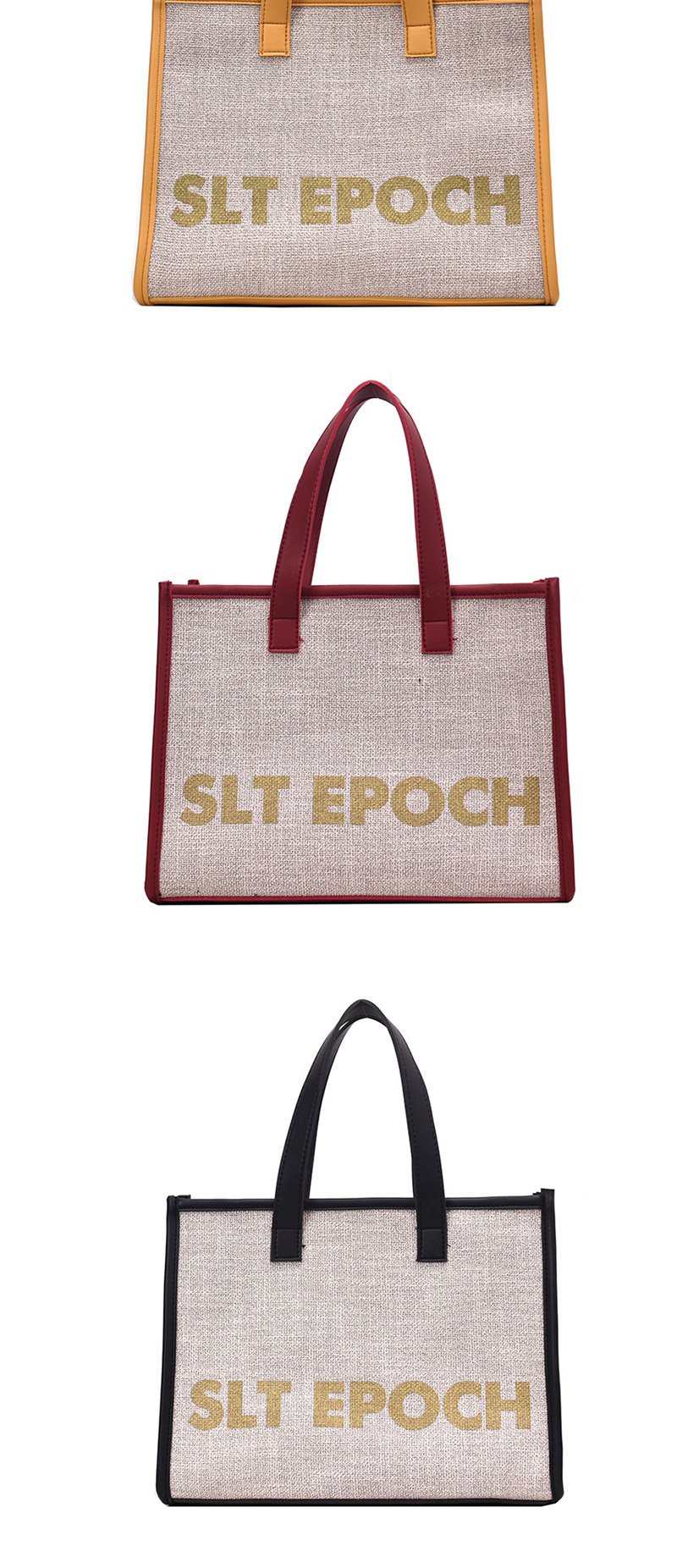 Fashion Fuchsia Contrast Shoulder Crossbody Tote,Handbags