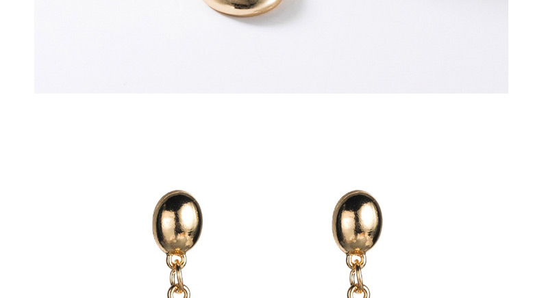 Fashion Gold Alloy Geometric Eye Earrings,Drop Earrings