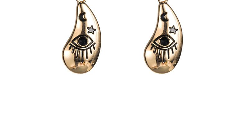 Fashion Gold Alloy Geometric Eye Earrings,Drop Earrings