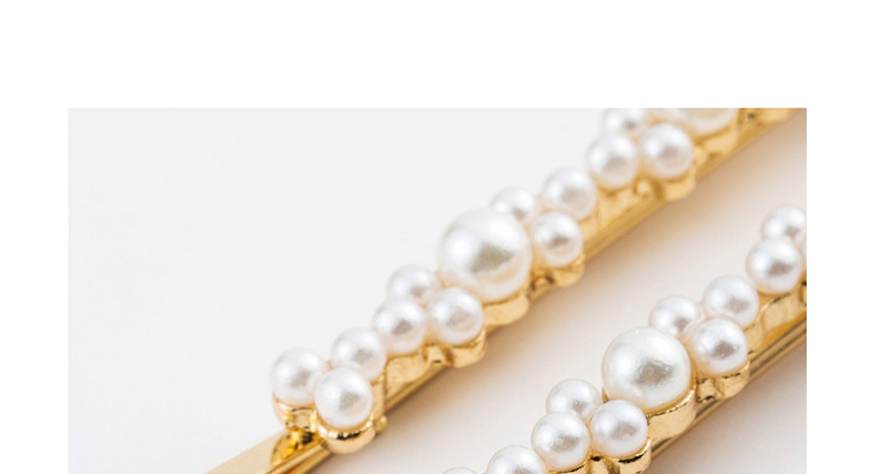 Fashion Gold Imitation Pearl Hair Clip Four-piece,Hairpins