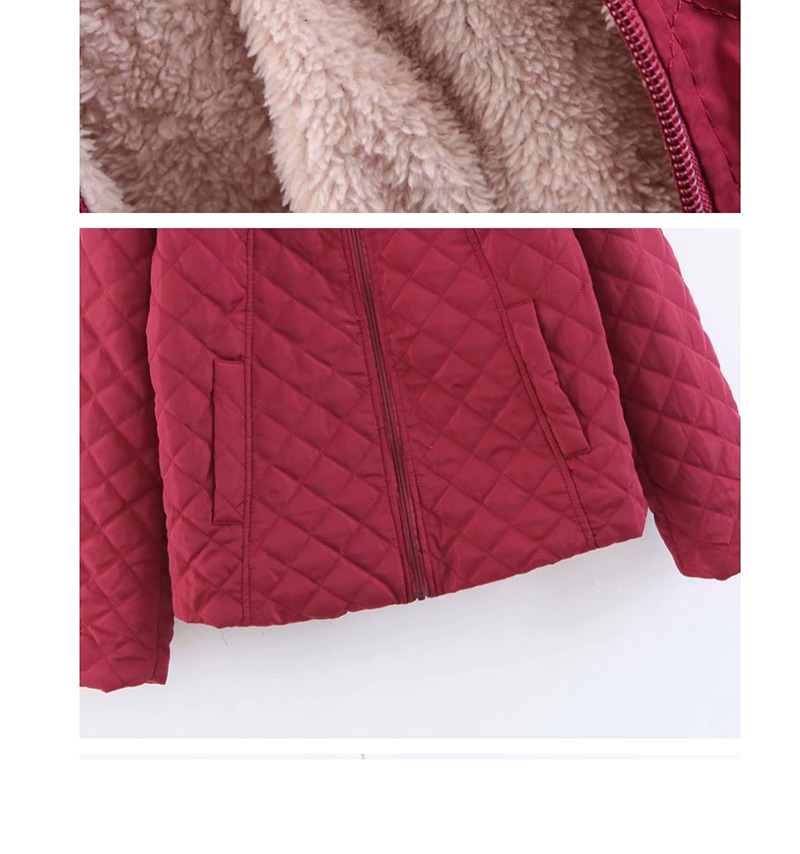 Fashion Red Stand Collar Mesh Lightweight Coat,Coat-Jacket
