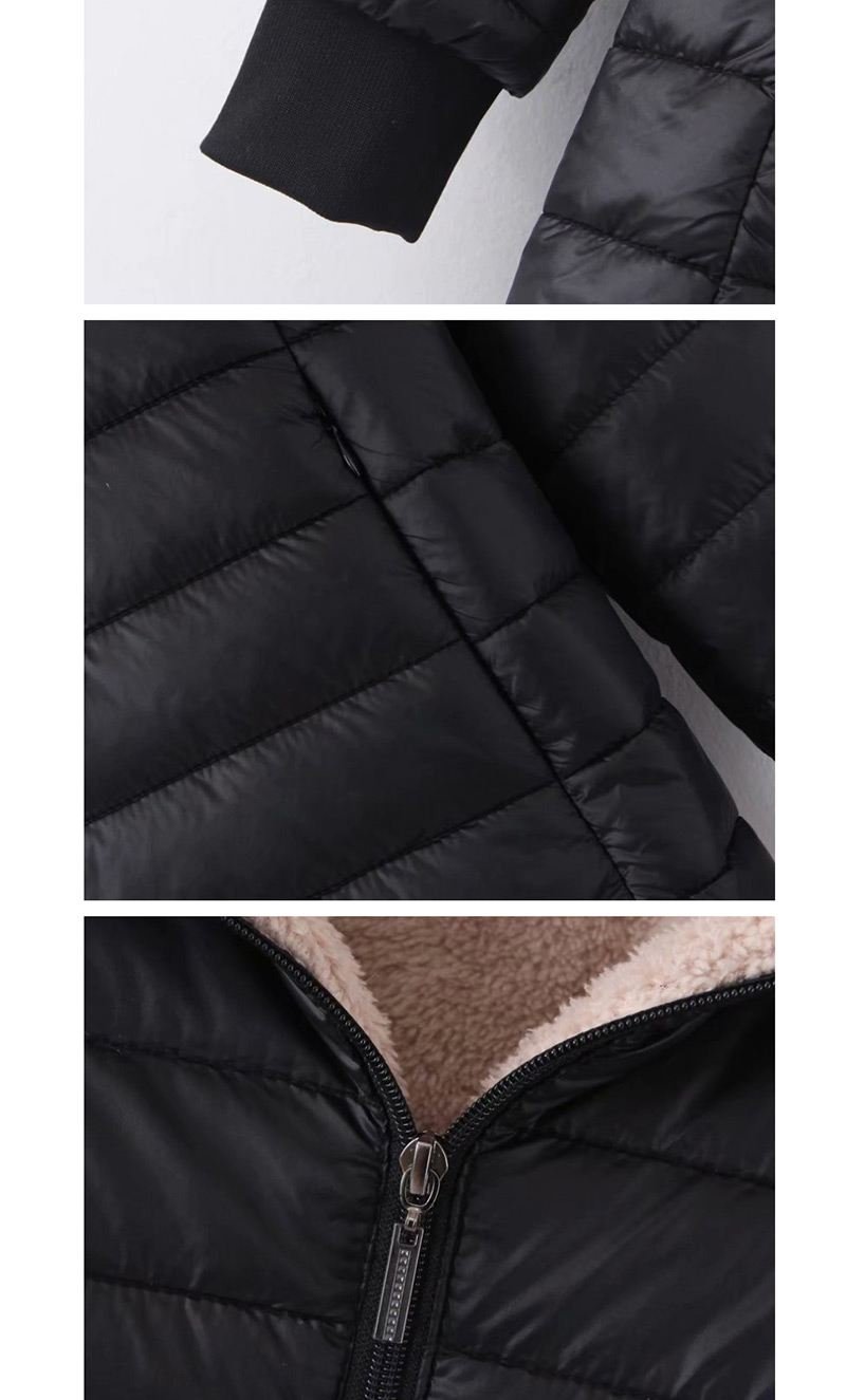 Fashion Armygreen Hooded Long Lambskin Coat,Coat-Jacket