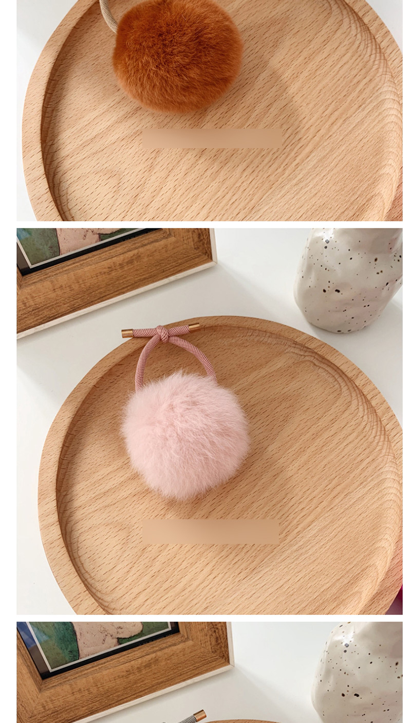 Fashion Pink Imitation Rabbit Hair Ring,Hair Ring