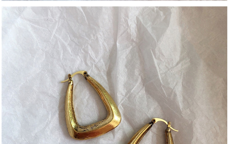Fashion Gold U-shaped Geometric Earrings,Hoop Earrings