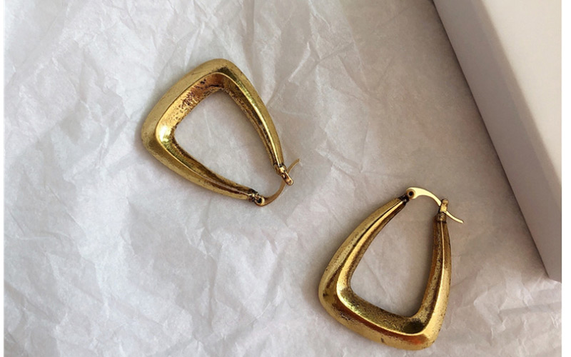 Fashion Gold U-shaped Geometric Earrings,Hoop Earrings