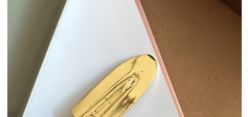 Fashion Gold (single Price) Glossy Hair Clip,Hairpins