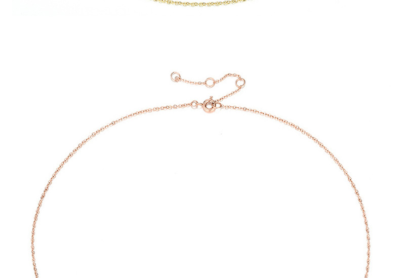 Fashion Rose Gold Copper Chain Necklace,Necklaces