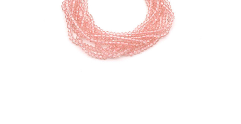Fashion Pink Rice Beads Woven Eye Bracelet,Beaded Bracelet