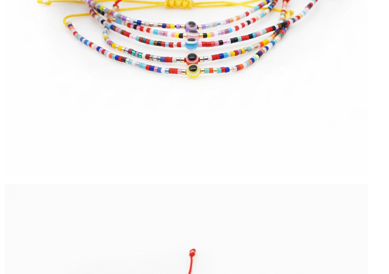 Fashion Red Rice Beads Woven Eye Bracelet,Beaded Bracelet