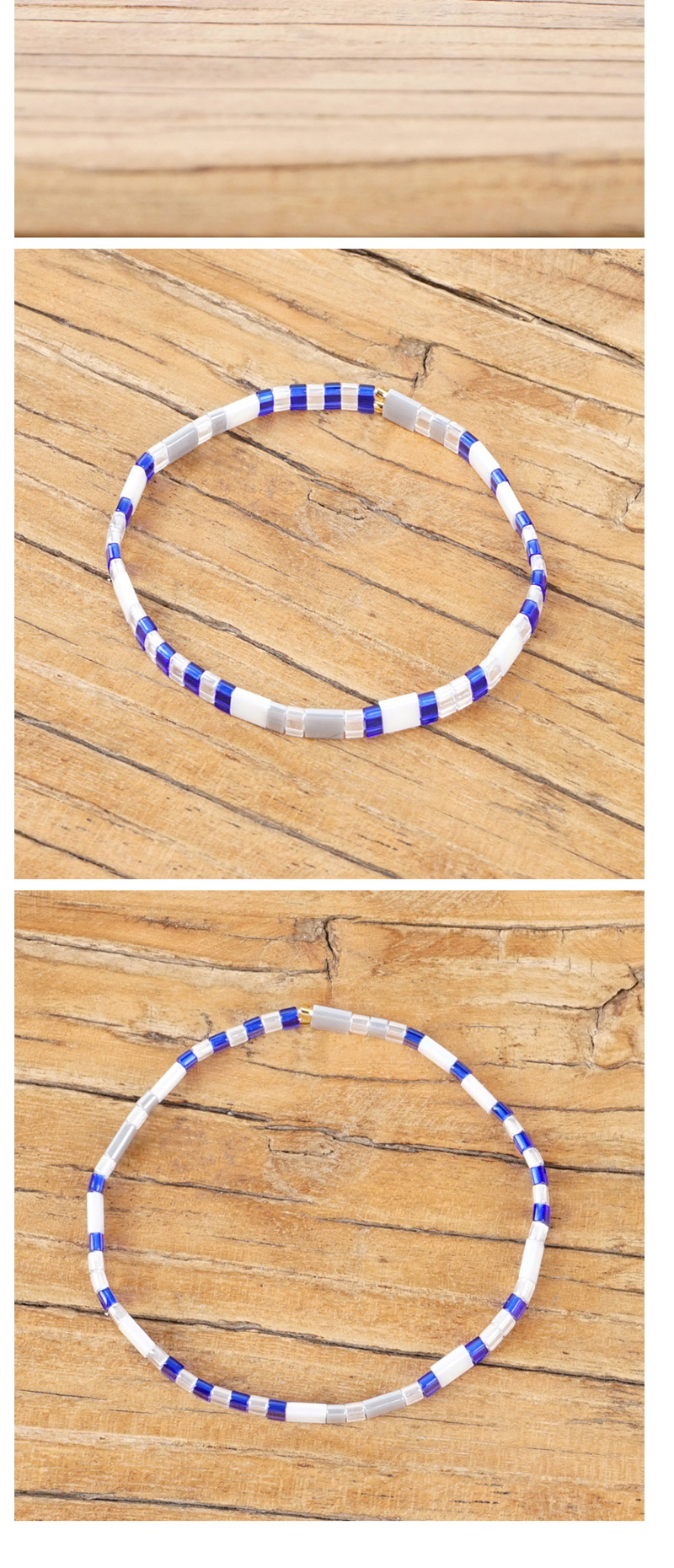 Fashion Blue And White Beaded Woven Bracelet,Fashion Bracelets