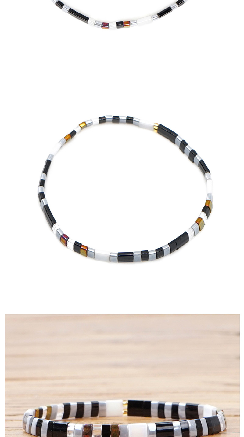 Fashion Dark Gray Rice Beads Woven Bracelet,Beaded Bracelet