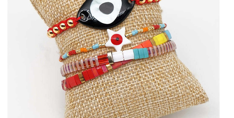 Fashion Set Color Rice Beads Woven Eye Bracelet,Beaded Bracelet