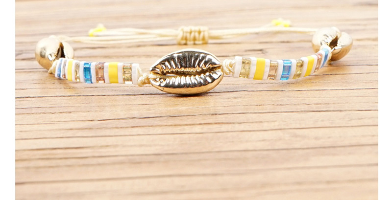 Fashion Color Rice Beads Woven Eye Shell Bracelet,Beaded Bracelet