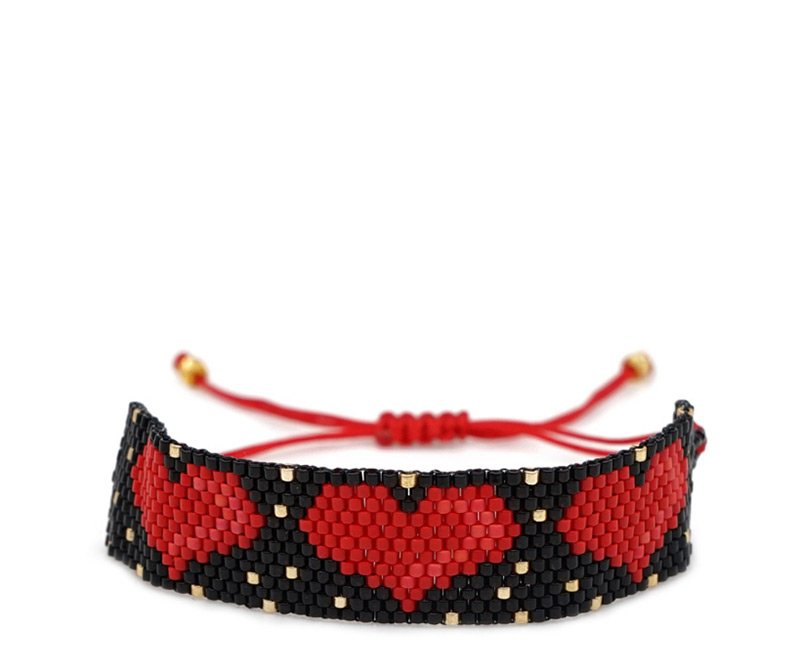 Fashion Red Love Rice Beads Bracelet,Beaded Bracelet