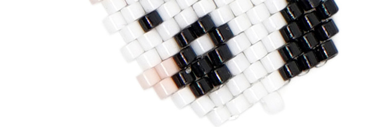 Fashion Black And White Unicorn Rice Beads Weaving Accessories,Jewelry Findings & Components