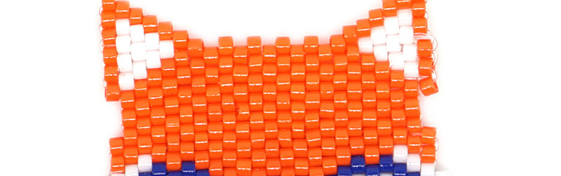 Fashion Orange Fox Rice Beads Weaving Accessories,Jewelry Findings & Components