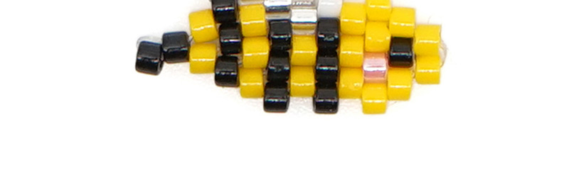 Fashion Yellow Bee Rice Beads Weaving Accessories,Jewelry Findings & Components