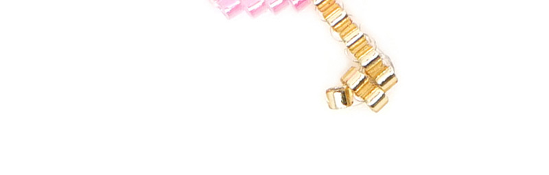 Fashion Pink Flamingo Rice Beads Weaving Accessories,Jewelry Packaging & Displays