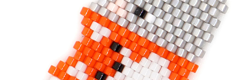 Fashion White Orange Ash Puppy Kitten Rice Beads Knitting Accessories,Jewelry Findings & Components