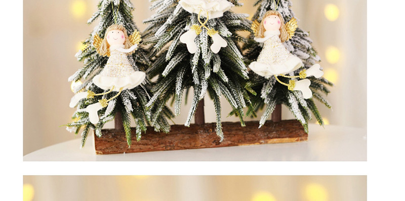 Fashion White Left Hand Holding Angel Christmas Ornaments,Festival & Party Supplies
