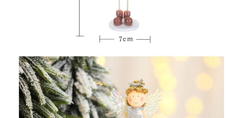 Fashion Golden Five-pointed Star Angel Christmas Ornaments,Festival & Party Supplies