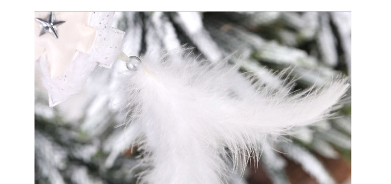 Fashion White Christmas Tree Feather Pendant Christmas Tree Pendant,Festival & Party Supplies