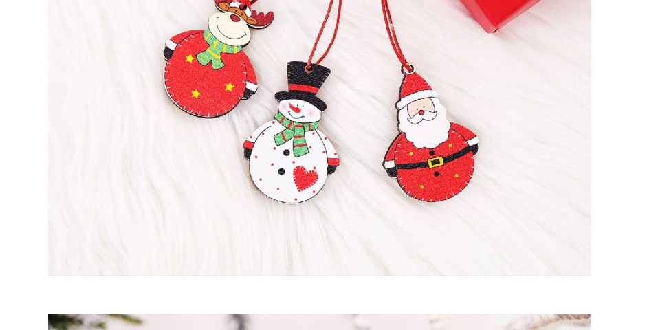 Fashion Big Belly Wooden Pendant (3 For Each Of 2 And 6 For A Box) Wooden Christmas Tree Pendant,Festival & Party Supplies