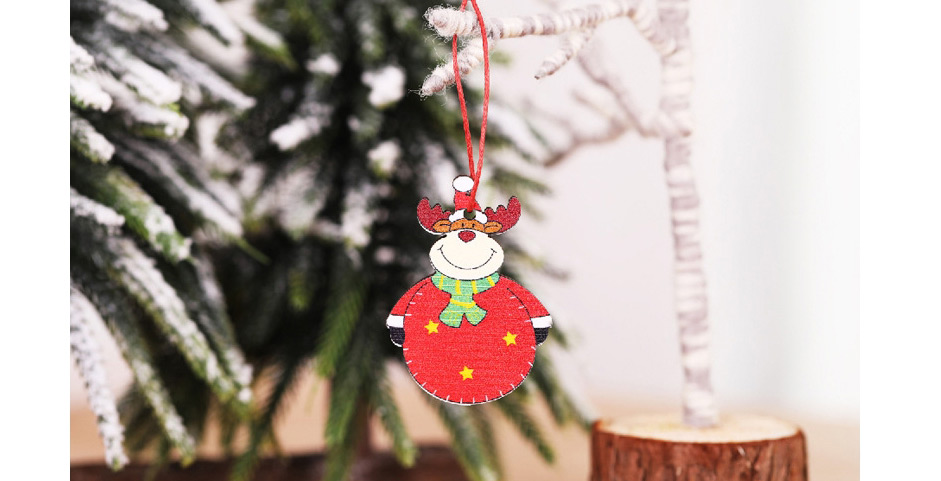 Fashion Big Belly Wooden Pendant (3 For Each Of 2 And 6 For A Box) Wooden Christmas Tree Pendant,Festival & Party Supplies