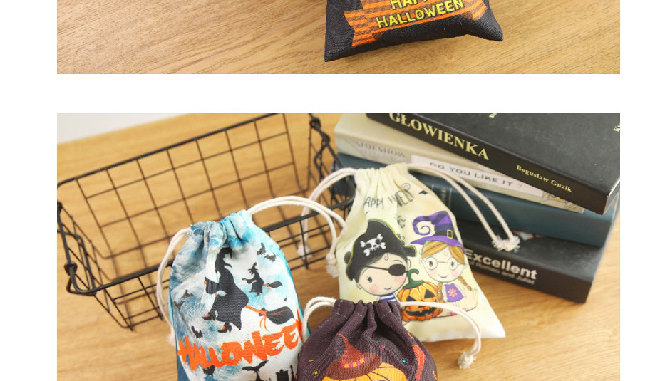 Fashion Witch Pocket Halloween Bunch Pocket Gift Bag,Festival & Party Supplies