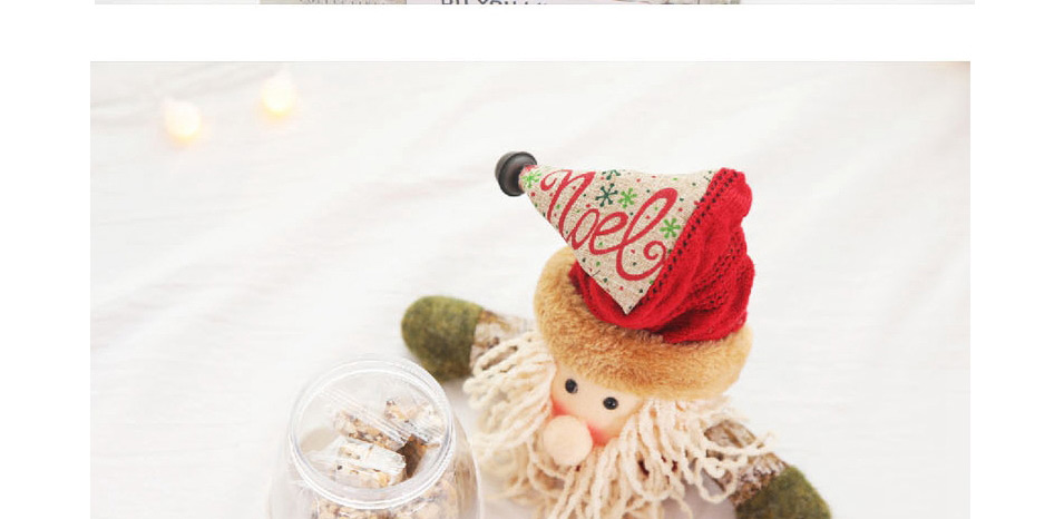 Fashion Snowman Candy Jar Christmas Transparent Candy Jar,Festival & Party Supplies