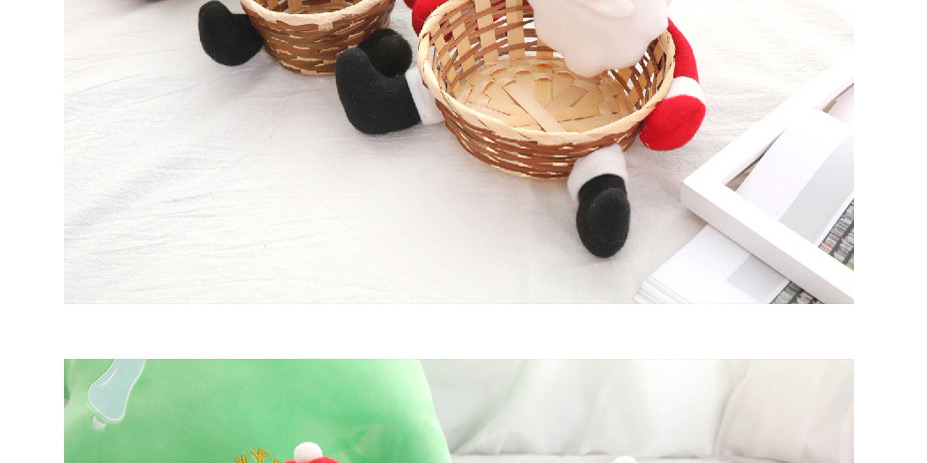 Fashion Small Gingerbread Man Candy Basket Christmas Fruit Basket,Festival & Party Supplies