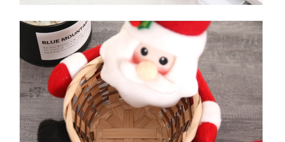 Fashion Small Snowman Candy Basket Christmas Fruit Basket,Festival & Party Supplies