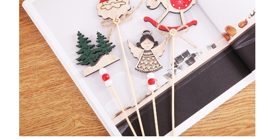 Fashion Angel Cuttings A Pack Of 3 Wooden Santa Claus,Festival & Party Supplies