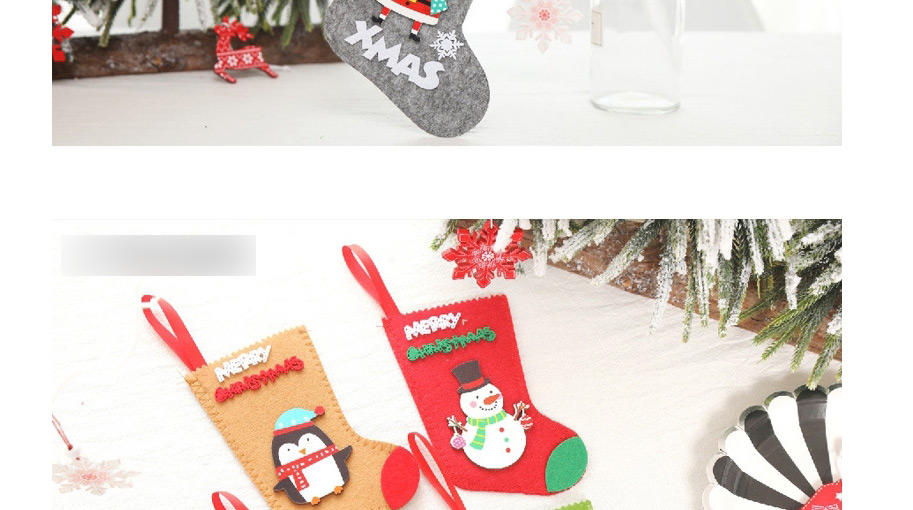 Fashion Medium Old Man Christmas Stocking Santa Claus Socks,Festival & Party Supplies