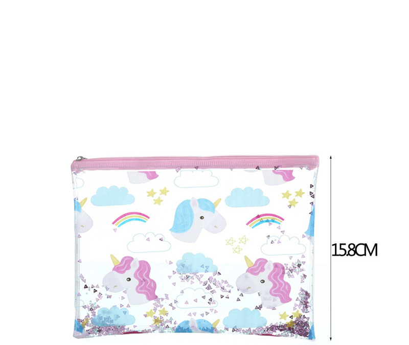 Fashion Donut Cartoon Pvc Glitter Powder Sequin Pencil Case,Pencil Case/Paper Bags