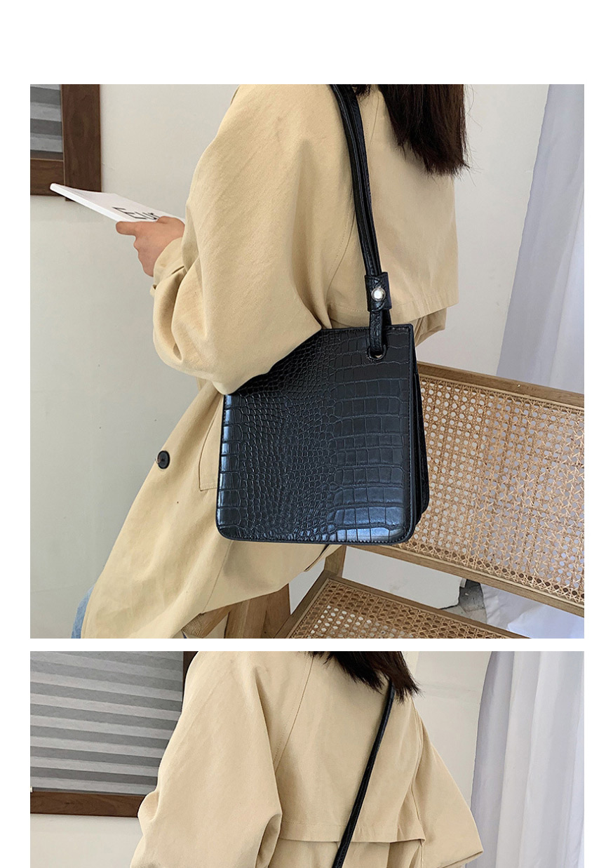 Fashion Black Stone Pattern Shoulder Bag Multi-layer Bag,Shoulder bags