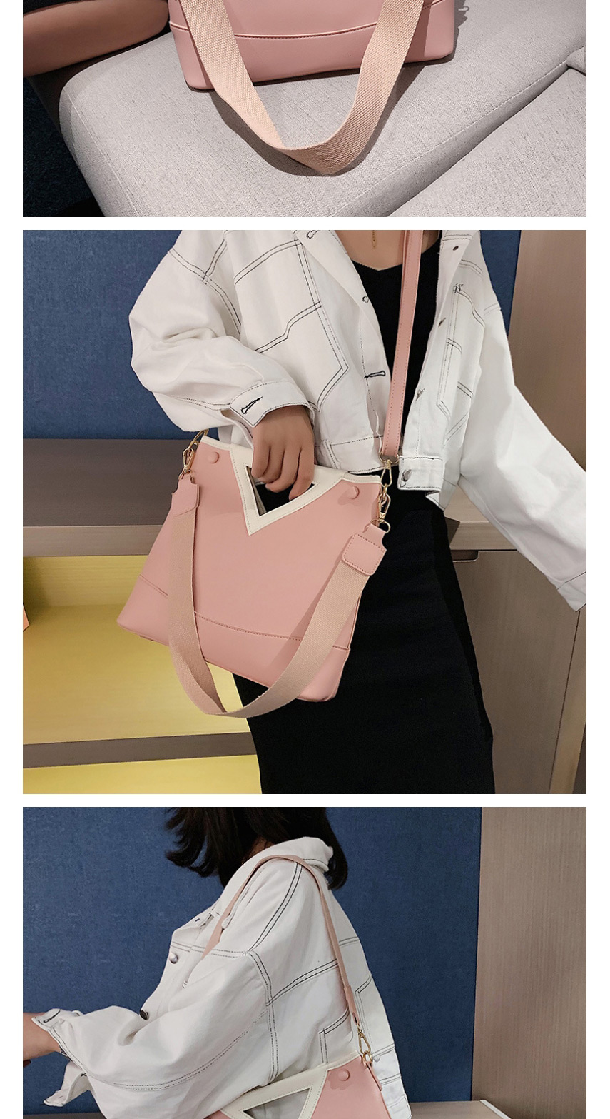 Fashion Pink Mother Bag Crossbody Shoulder Bag,Shoulder bags