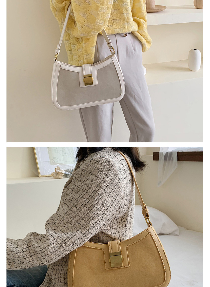 Fashion Yellow Scrub Hand-locked Shoulder Bag,Shoulder bags