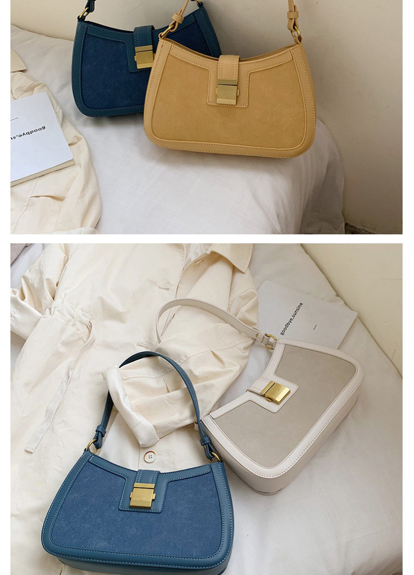 Fashion Blue Scrub Hand-locked Shoulder Bag,Shoulder bags