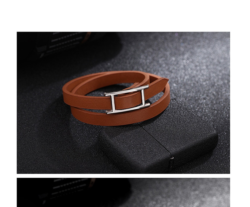 Fashion Black Multilayer Leather Bracelet,Fashion Bracelets