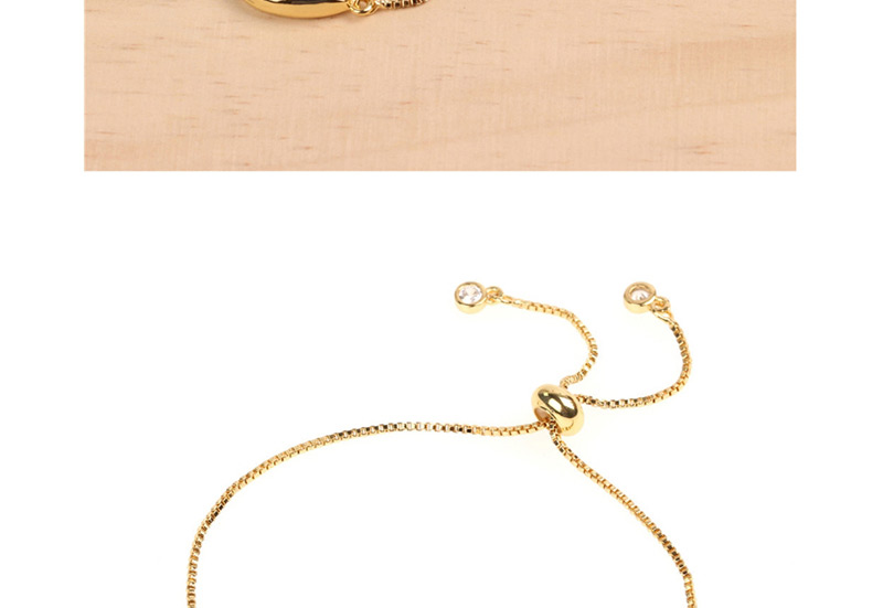 Fashion Rose Gold Copper Plated Gold Shell Pull Bracelet,Bracelets