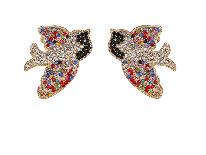 Fashion Color Animal Swallow Stud Earrings,Stud Earrings
