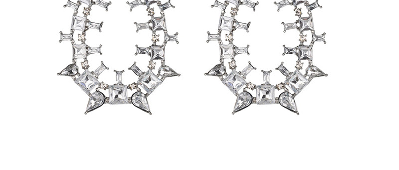 Fashion Silver Geometric Tassel Earrings,Drop Earrings